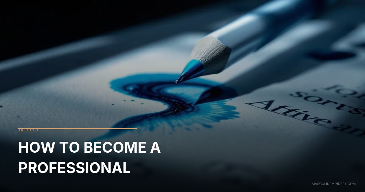 How To Become A Professional | Masculine Mindset